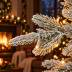 Árbol Navidad Nevado con Varita Mágica
