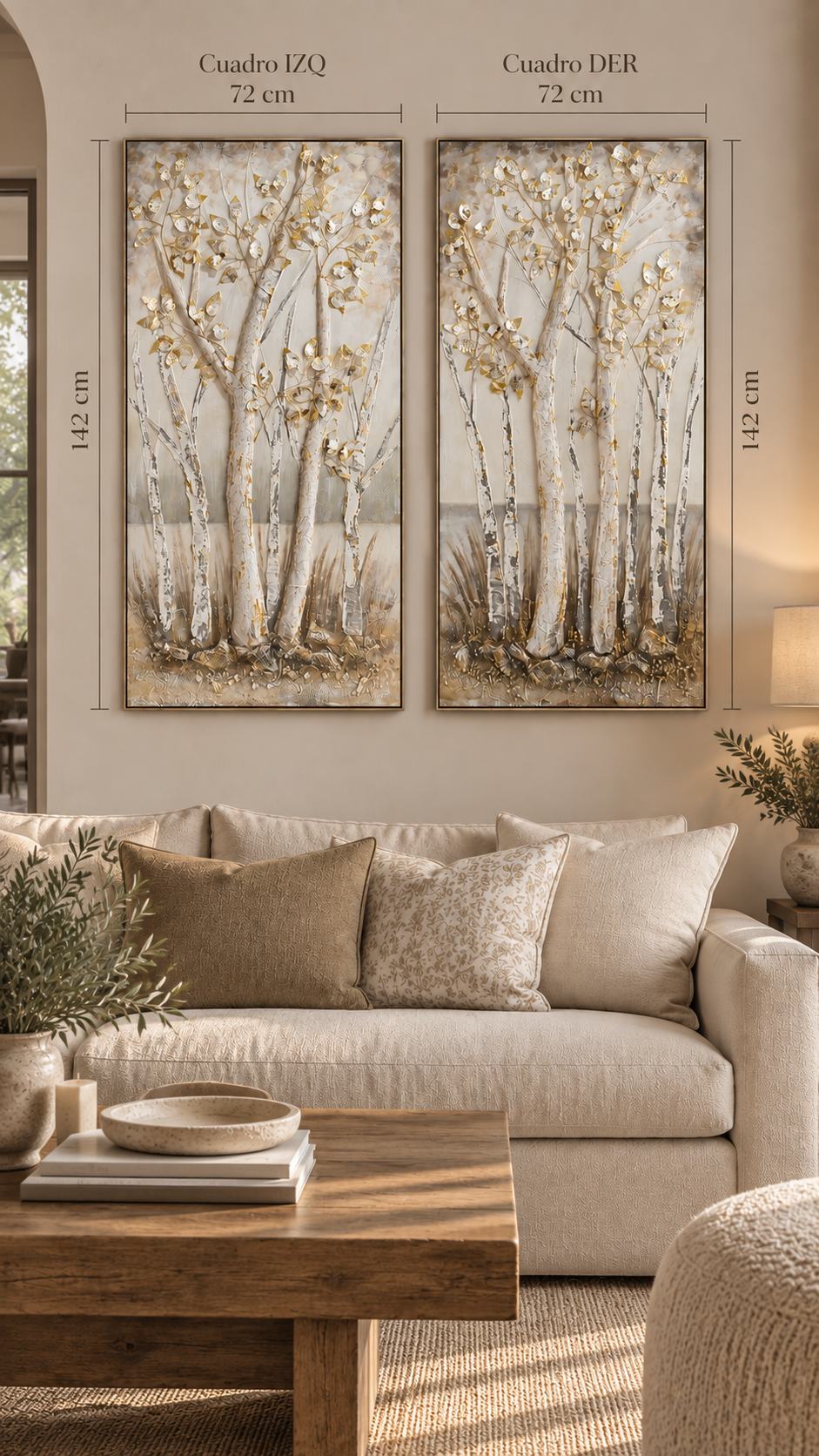 Cuadro Paisaje Relieve (und) 72x142cm
