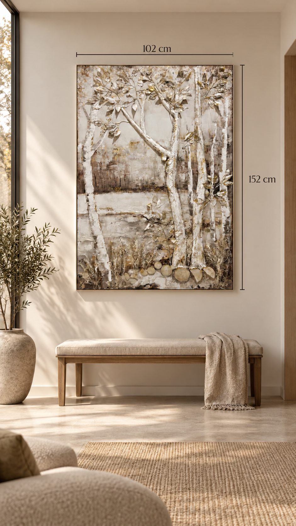 Cuadro Paisaje Relieve 102x152cm