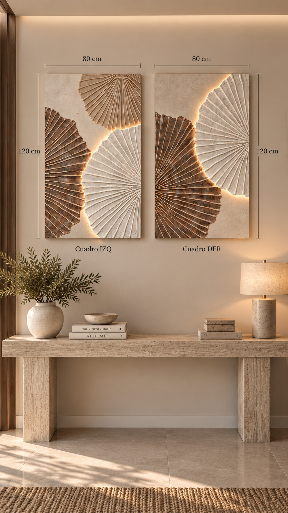 Cuadro Concha Led (und) 80x120cm o 100x150cm